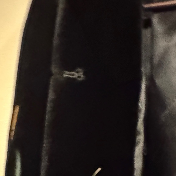 Elegant Black Faux Fur Teddy Jacket with Floral Design-Borg Alaska - Picture 11 of 14